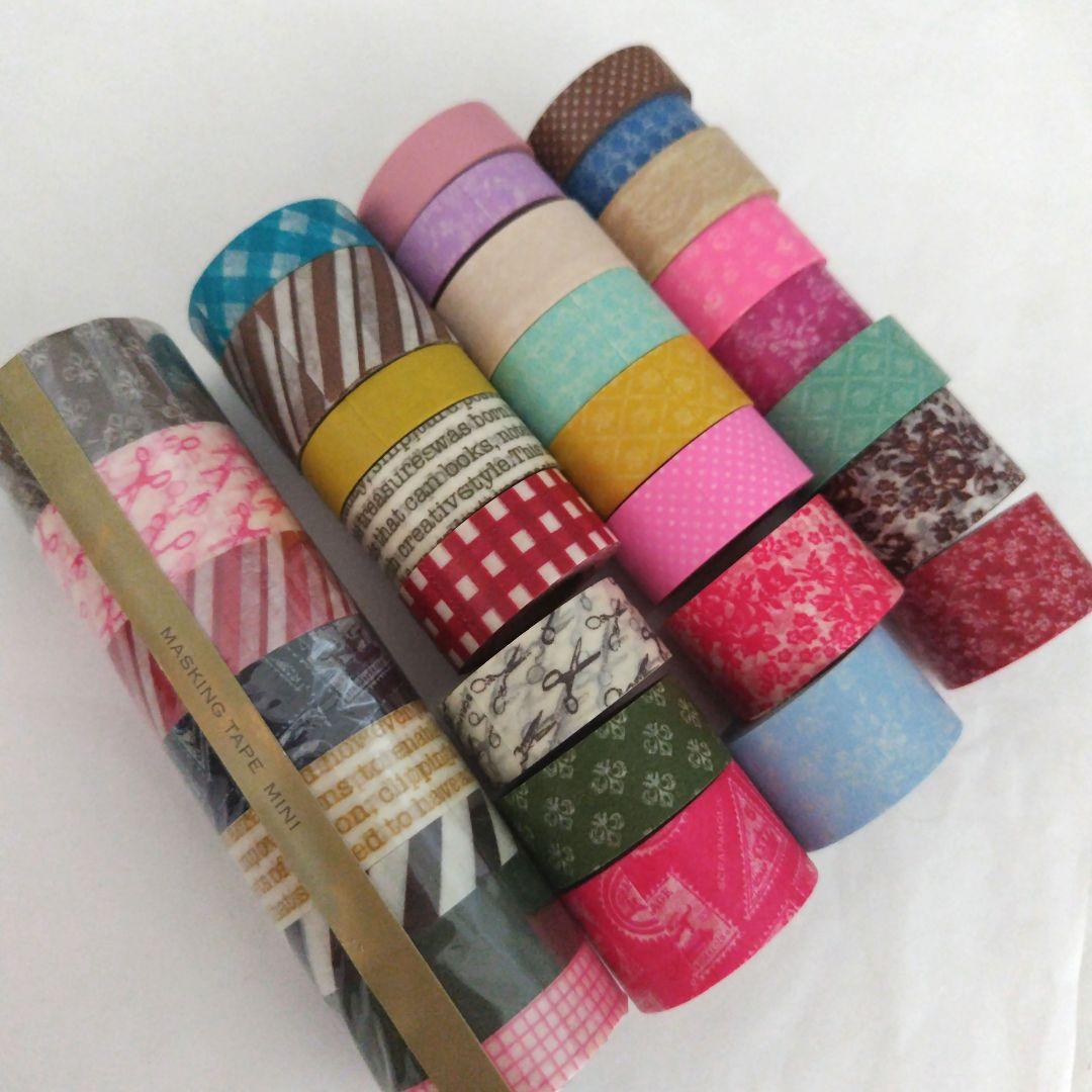 マークス マスキングテープ ミニサイズ8巻セット 4種類まとめて 中古