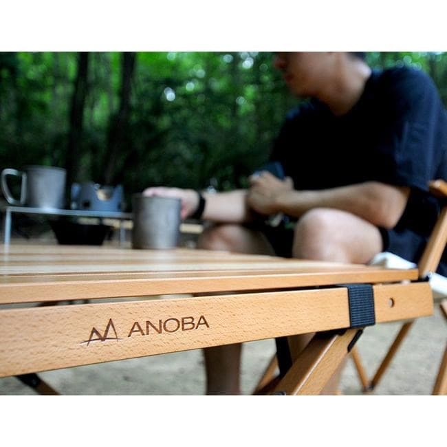 新品 アノバ ANOBA ウッドロールトップテーブル AN005 アウトドア