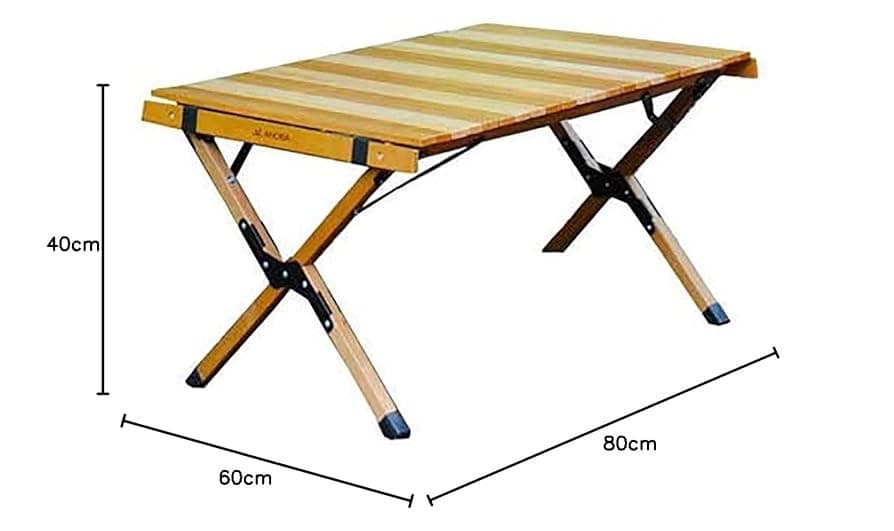 新品 アノバ ANOBA ウッドロールトップテーブル AN005 アウトドア