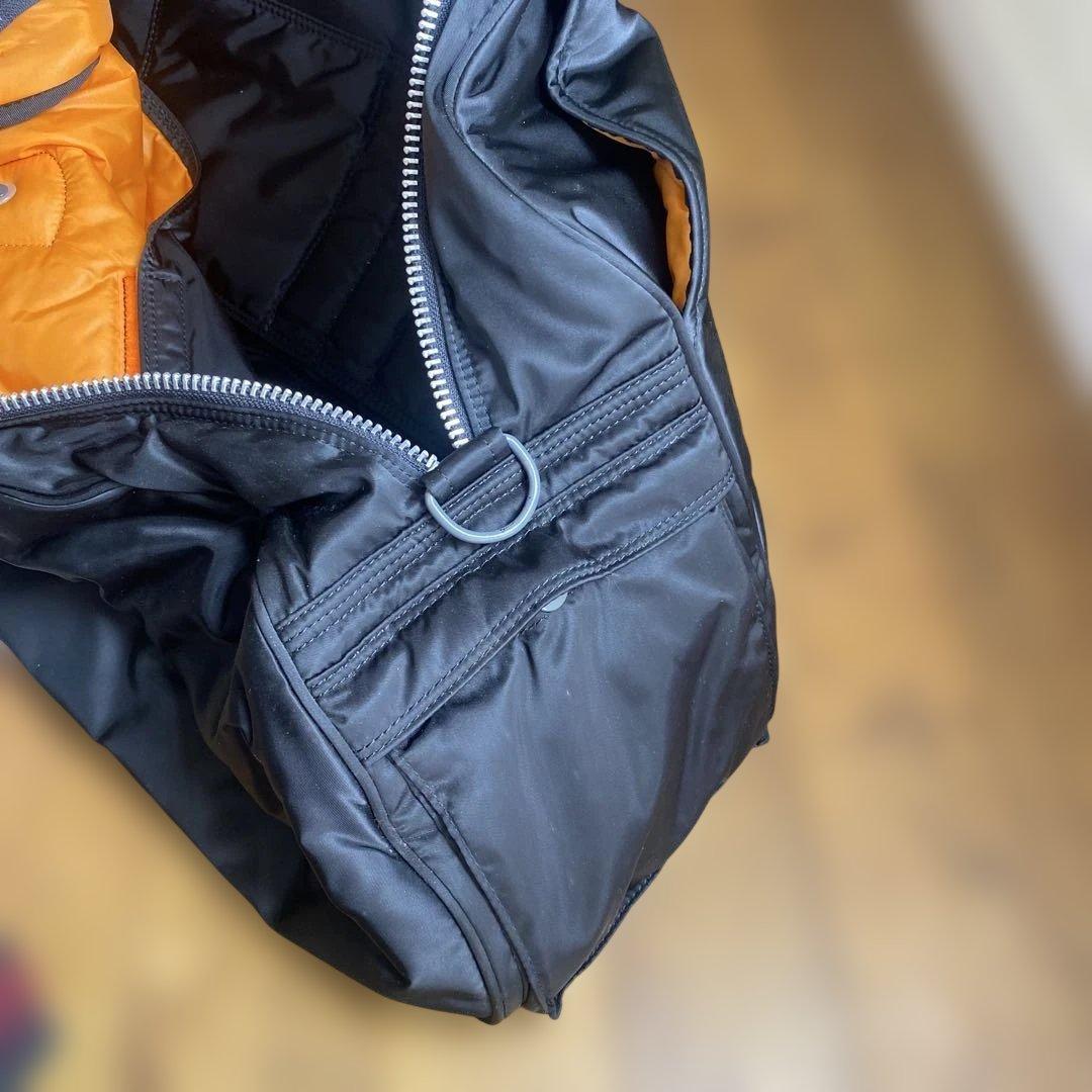 HEAD PORTER ブラックボストンバッグ