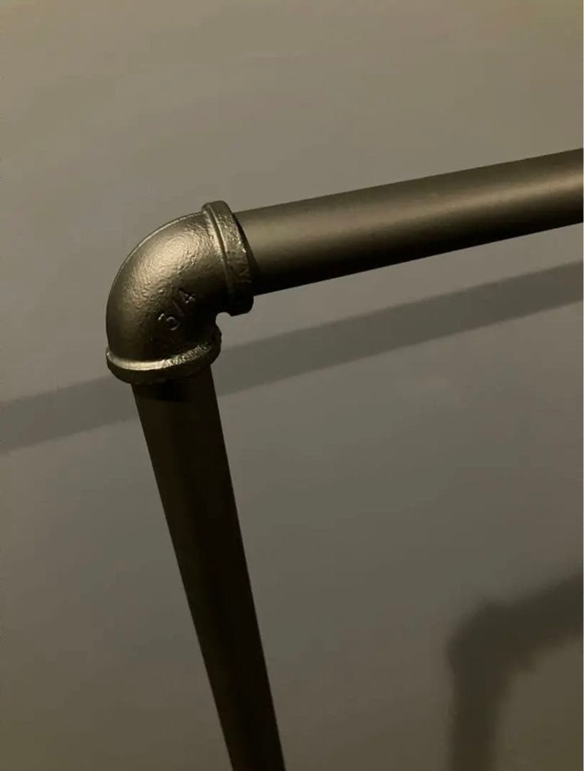 ハンガーラック 150 アイアン ガス管 パイプ 黒 収納 什器