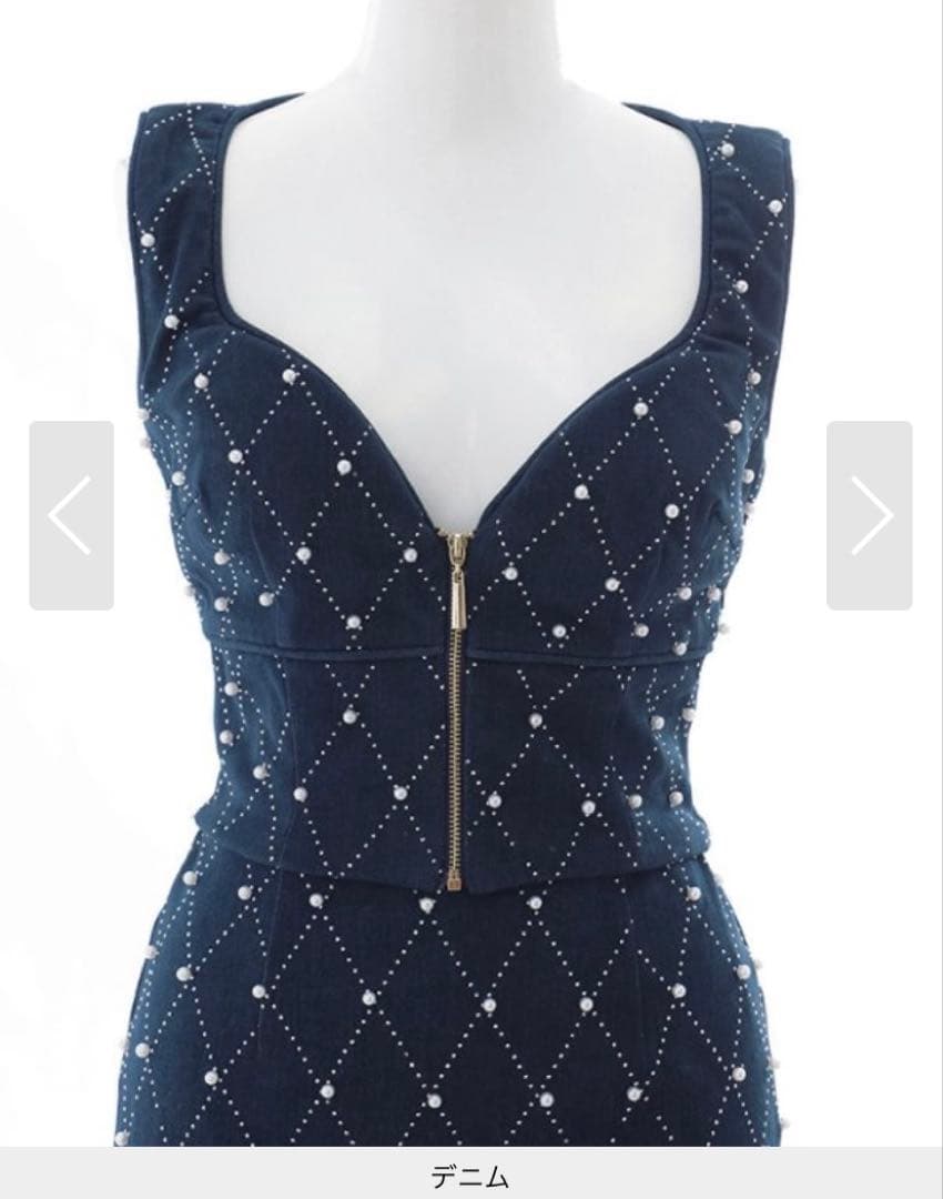 新品　JEWELS 格子柄セットアップ タイト ミニドレス キャバドレス S