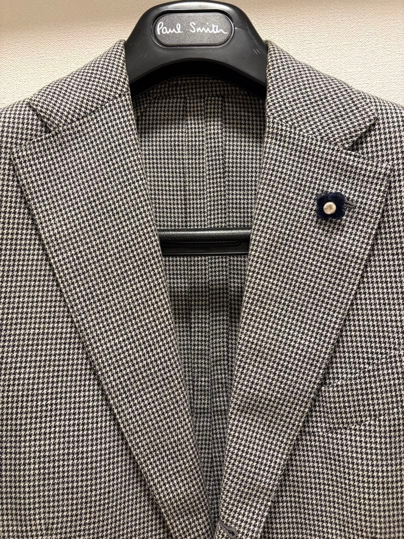 LARDINI 千鳥格子柄 テーラードジャケット size46