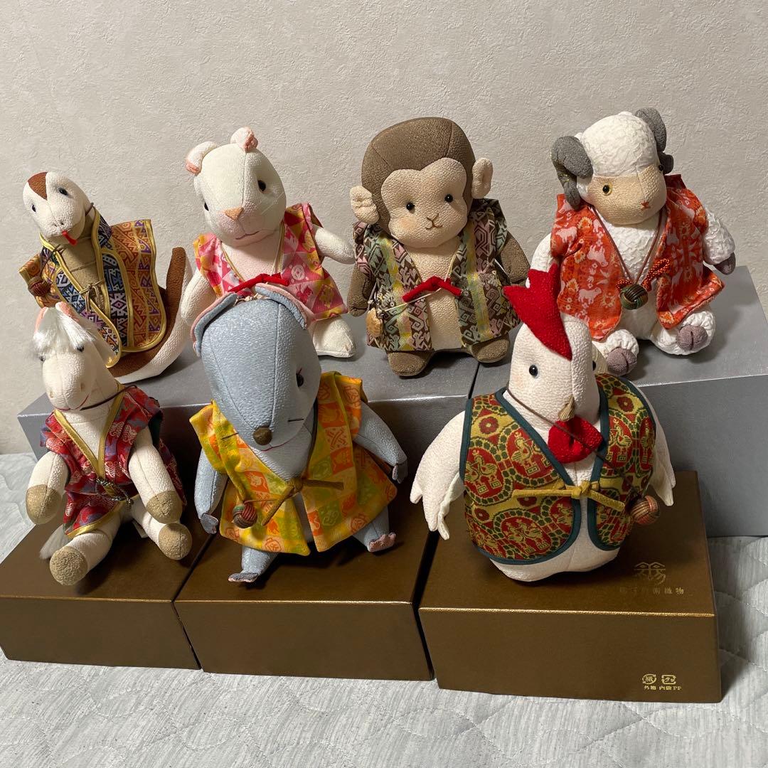 龍村美術織物　干支お人形7体セット