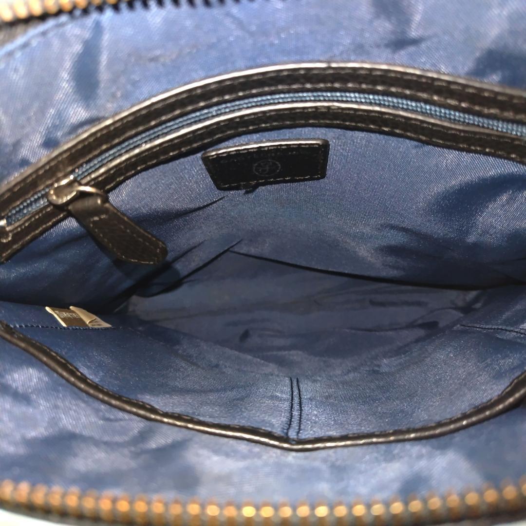 現行 極美品 カステルバジャック ショルダーバッグ LINK レザー ブラック