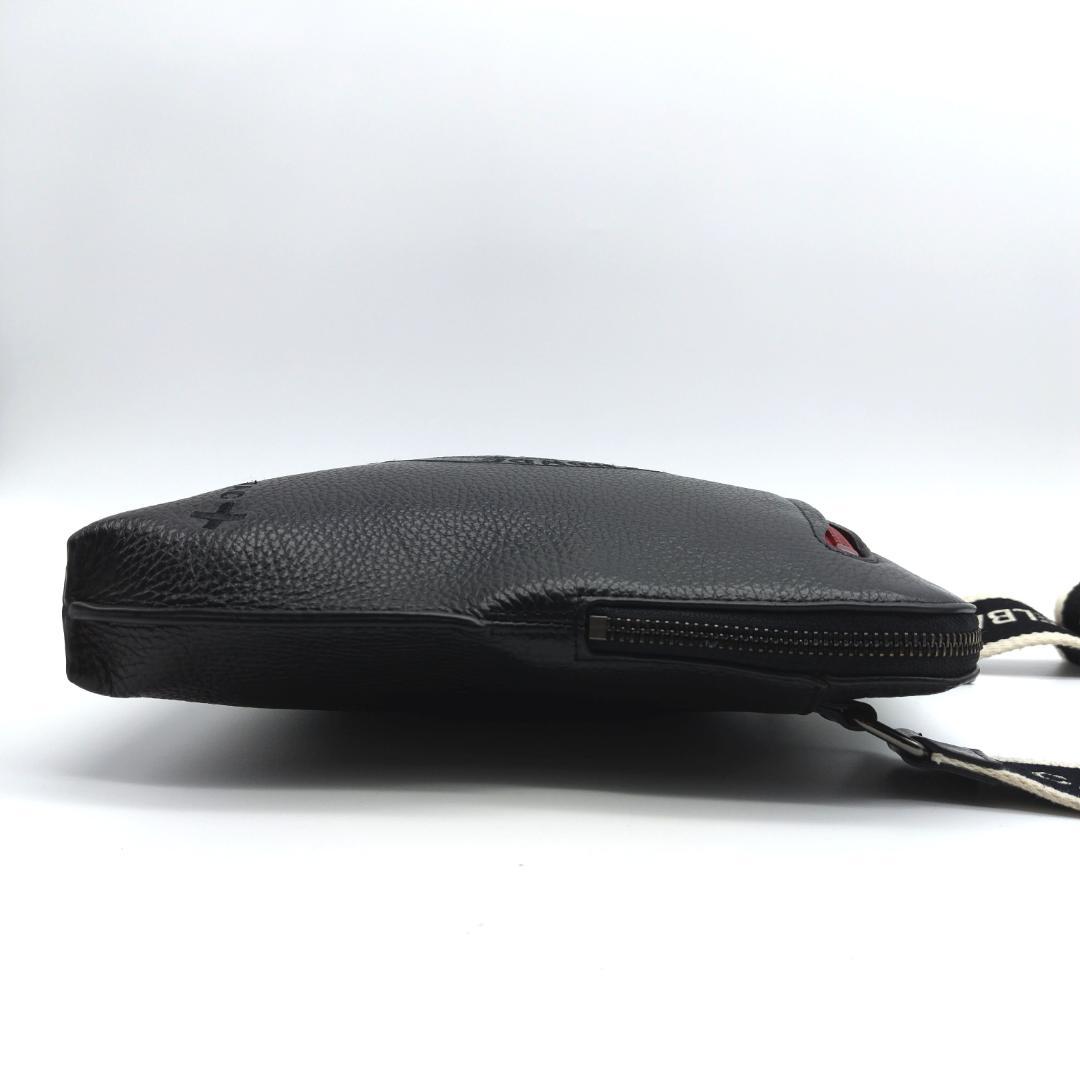 現行 極美品 カステルバジャック ショルダーバッグ LINK レザー ブラック