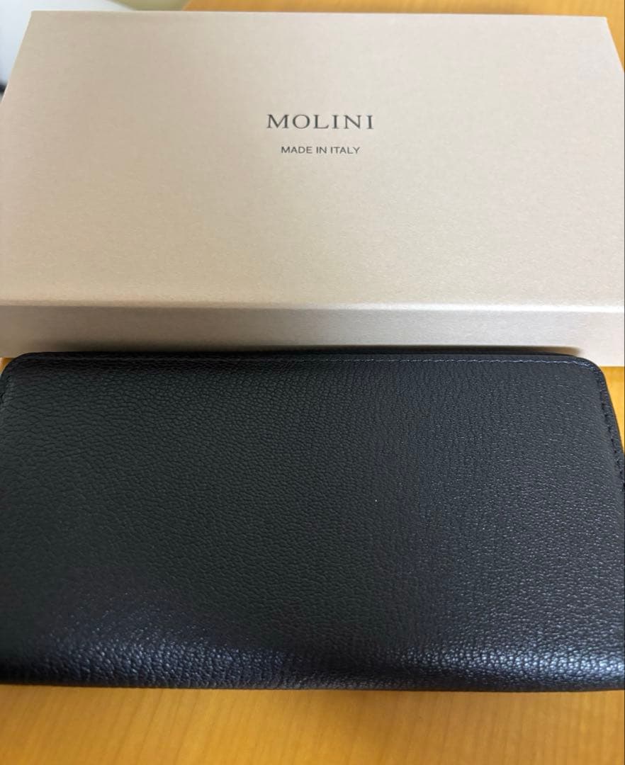 MOLINI MiniRoundZipLongWallet-Black×Gray