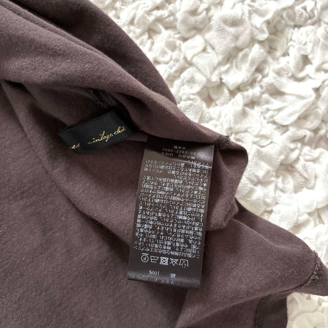 クロスアンドクロス　石田ゆり子　Vネック半袖Ｔ　ハニオ