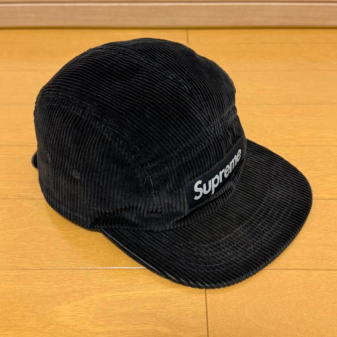 Supreme Corduroy Camp Cap ブラック 18ss
