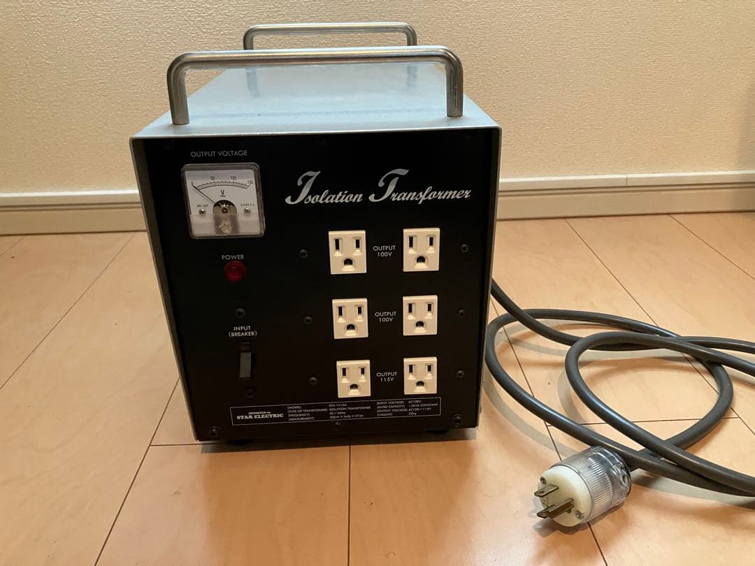 アイソレーション電源トランス1500W・100V専用仕様 STH-1510A