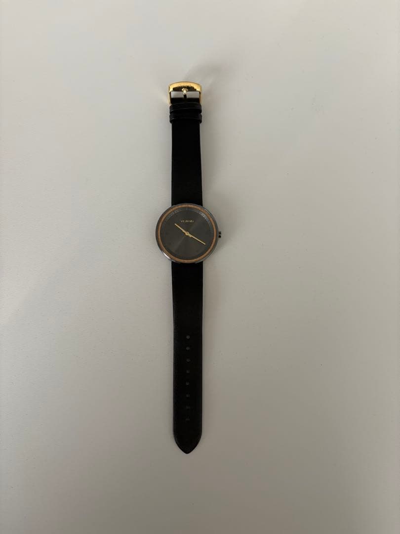 ヴェアフォイ VEJRHOJ Petite ブラック＆ゴールド 腕時計