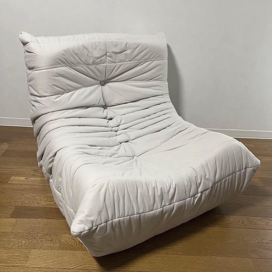 【美品】リーンロゼ トーゴ風 1Pソファー用 グレー