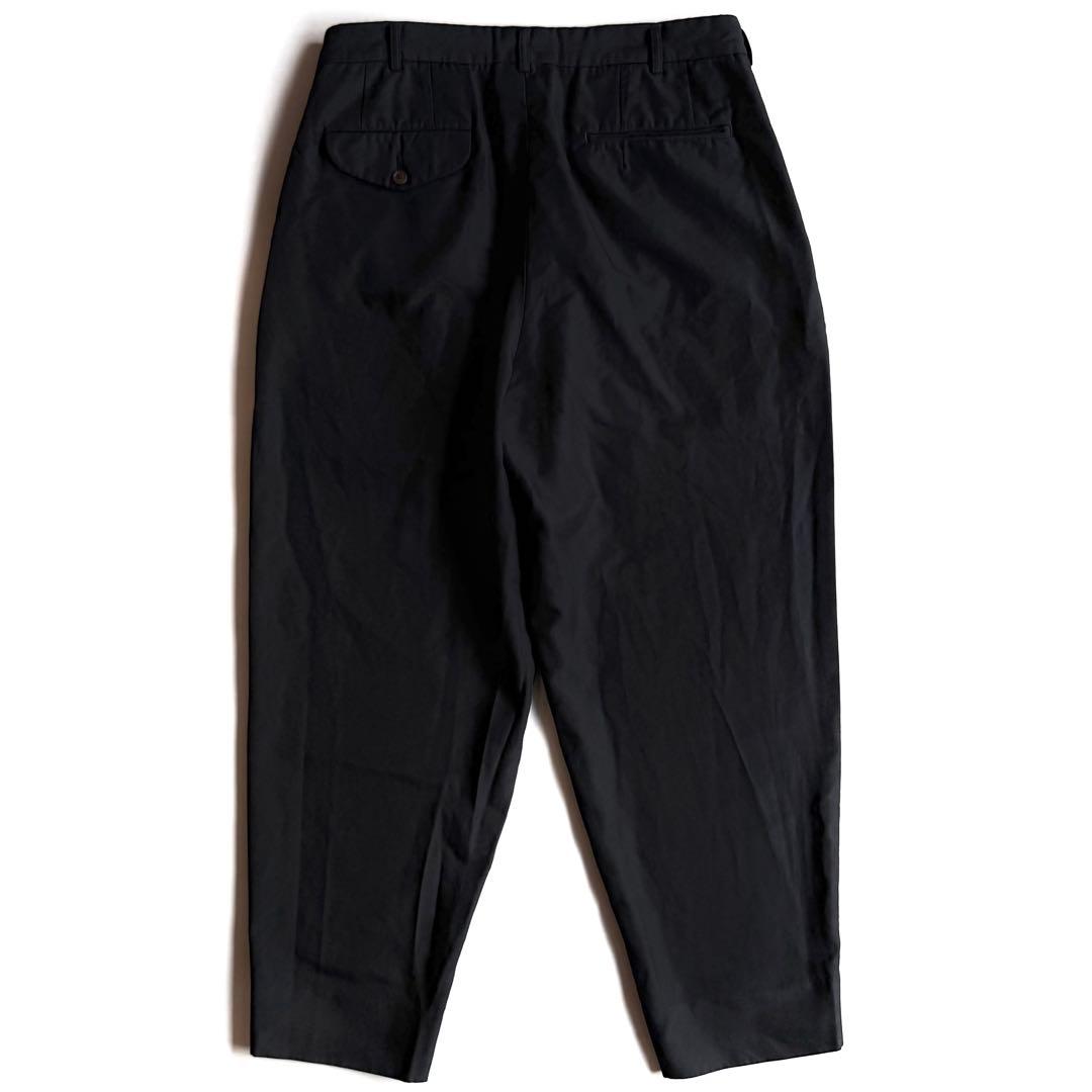 《美品》 コムデギャルソン オムプリュス ポリ縮 スラックス パンツ ブラック