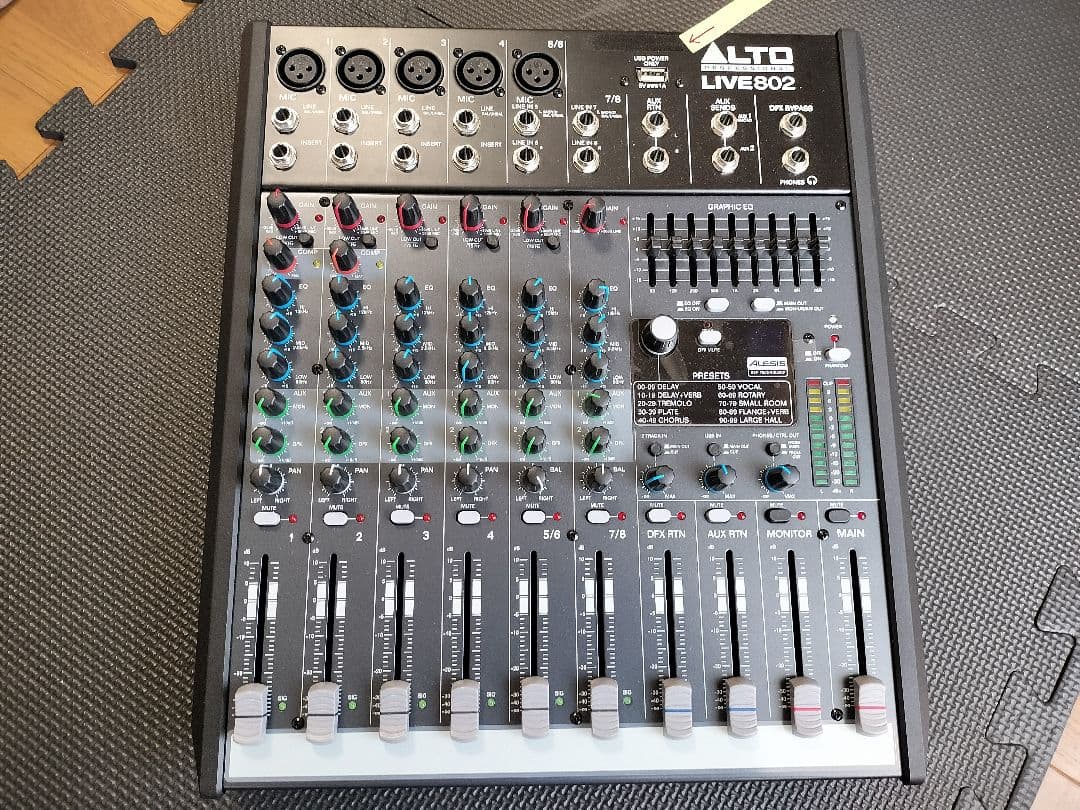 ALTO LIVE802 アナログミキサー 8チャンネル