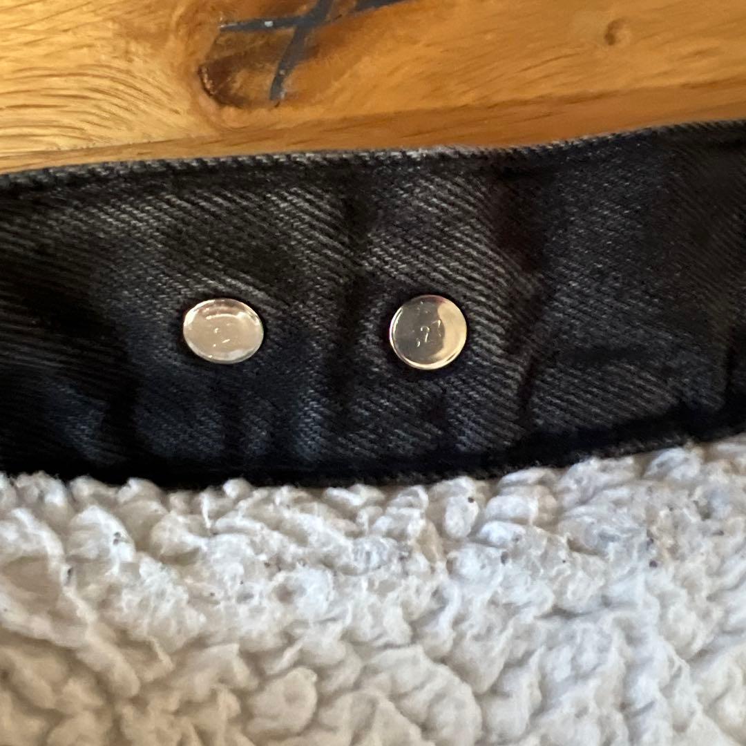 80s Levis 70609 0270 ブラックデニムジャケット シェルパ