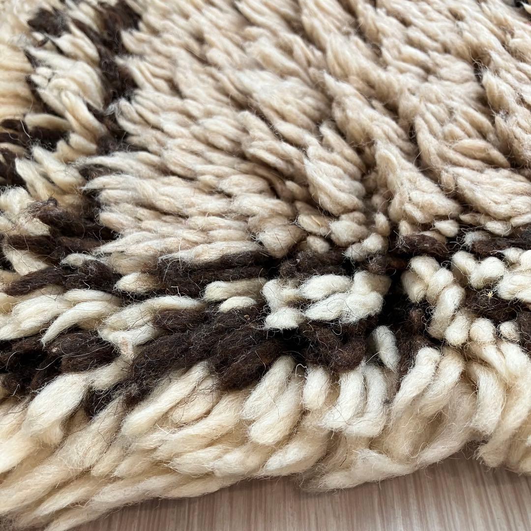 レア✳︎モロッコラグ　ミルキー　ブラウンチョコ　メダリオン　トルコヴィンテージラグ