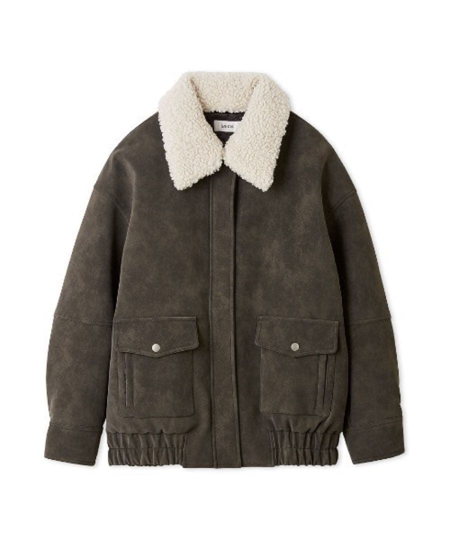 新品タグ付き　スナイデル マルチファブリックボアカラーブルゾン　GRY 1