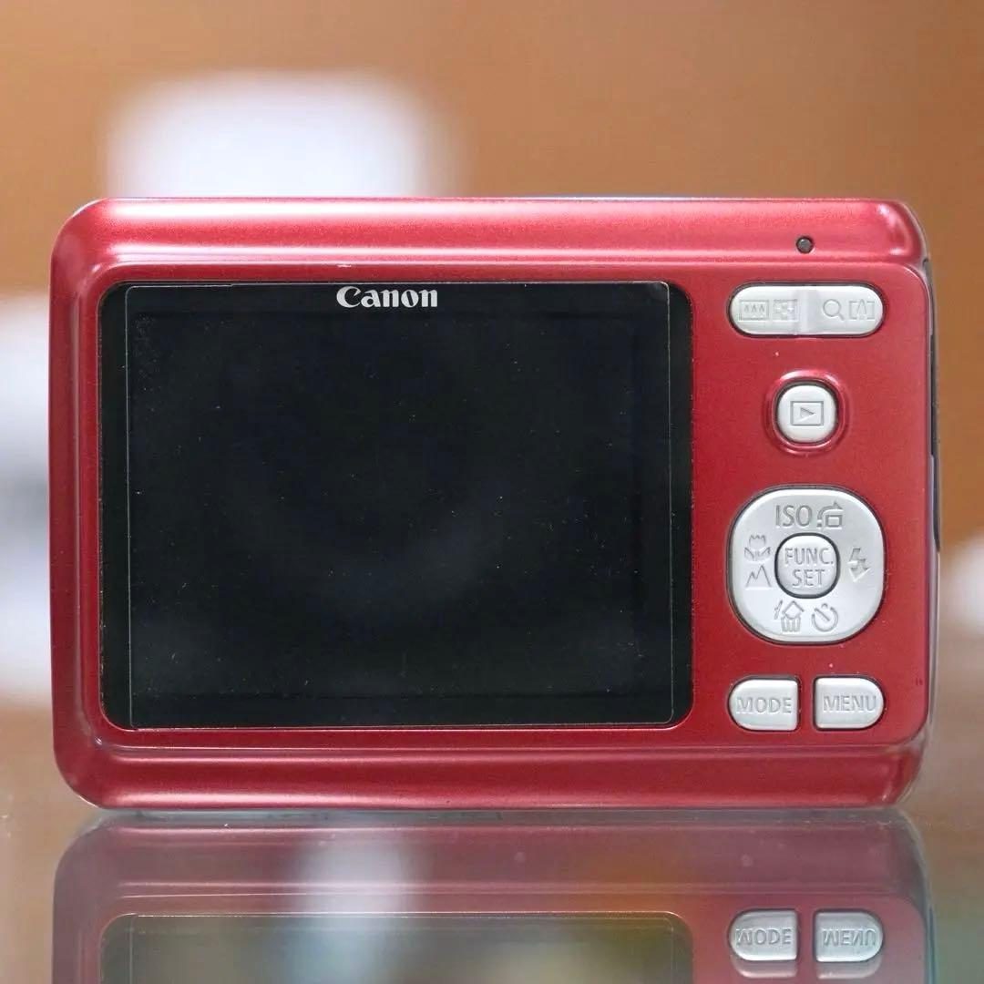 名機 動作品 平成レトロ CCD Canon PowerShot A480 赤