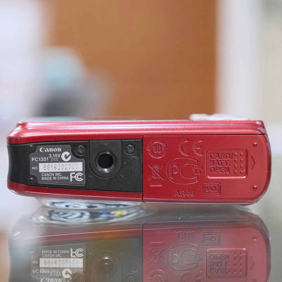 名機 動作品 平成レトロ CCD Canon PowerShot A480 赤