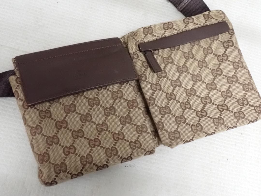 グッチ GGキャンバス ウエスト ボディバッグ28566 200047 J3-A