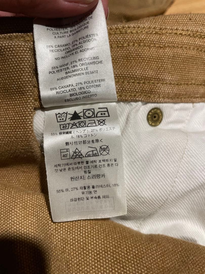 パタゴニア ヘンプ ブラウンオーバーオール・つなぎ 34 ヘンプ