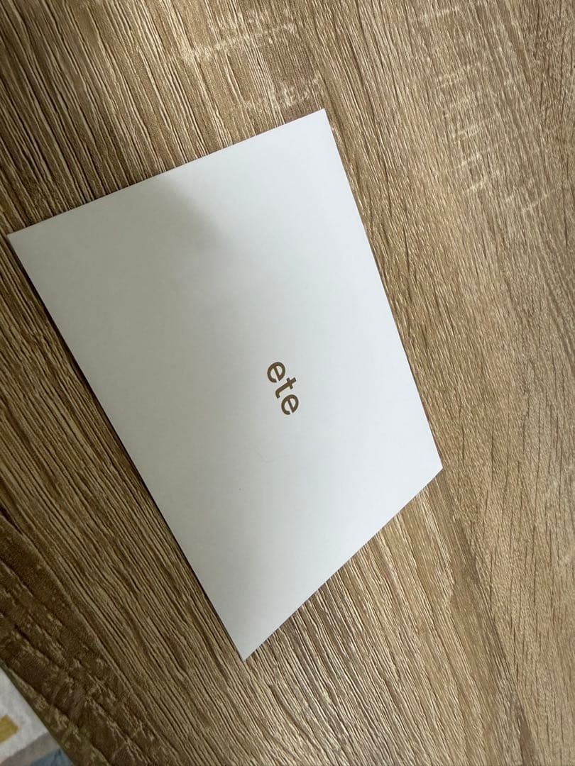 ete 18k 一粒ダイヤネックレス