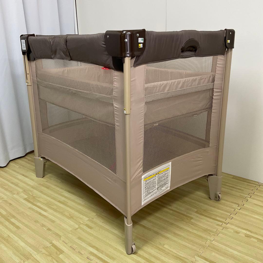 綺麗！アップリカ ベビーベッド ココネルエアー 箱 説明書付 ココア