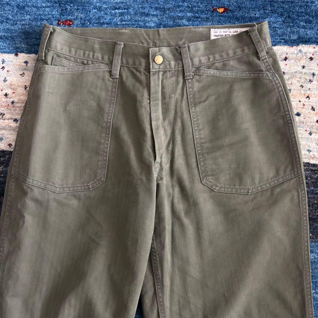 BONCOURA Work Pants ThreneVat Dye ヘリンボーン