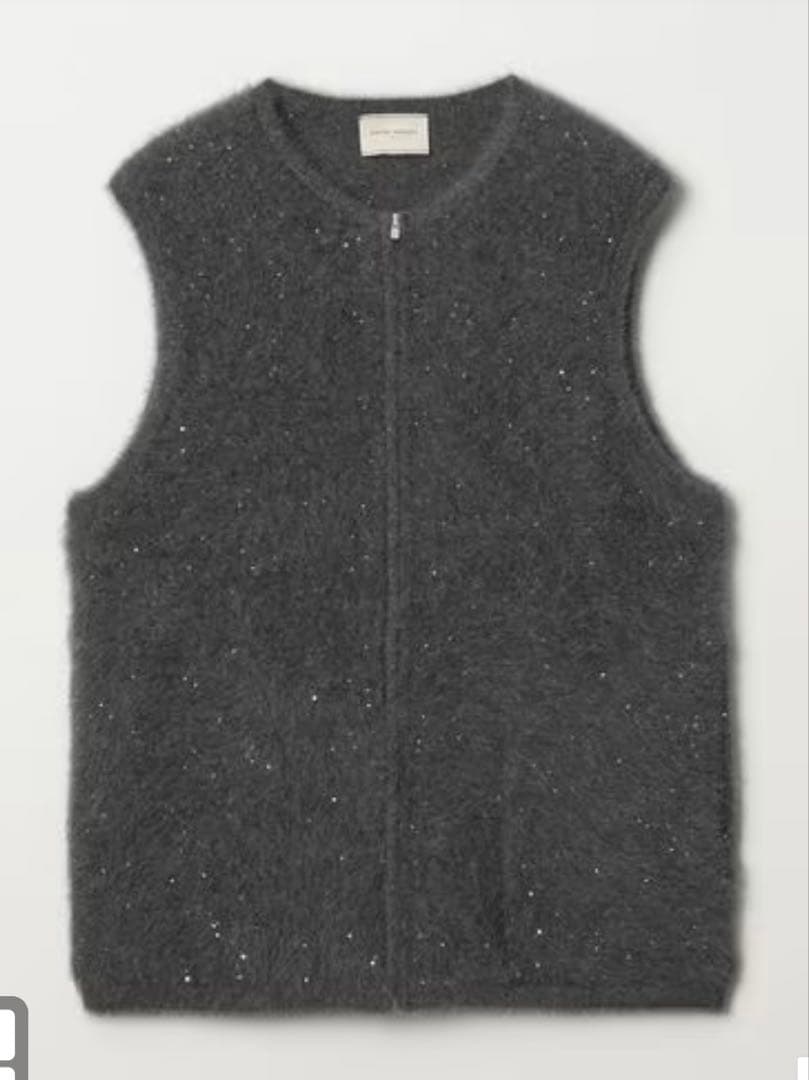 UNITED ARROWS フォックスカシミヤ スパンコール ベスト