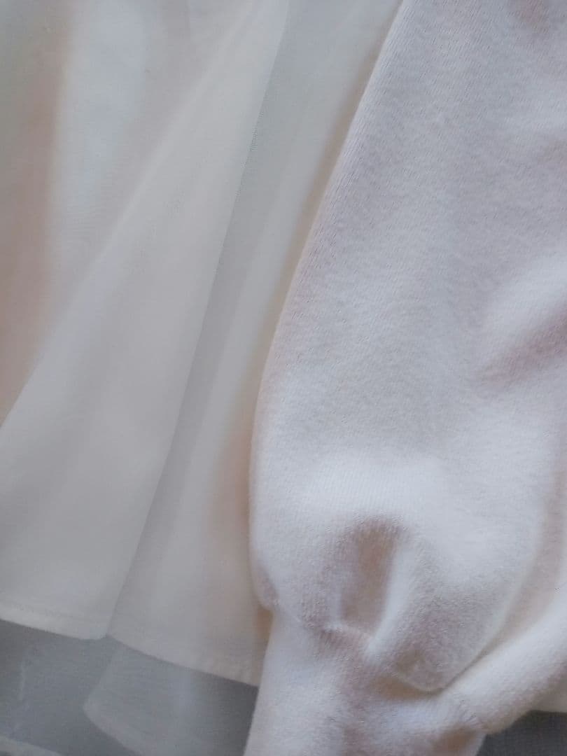 CELFORD セルフォード ニットコンビオーガンジーブラウス