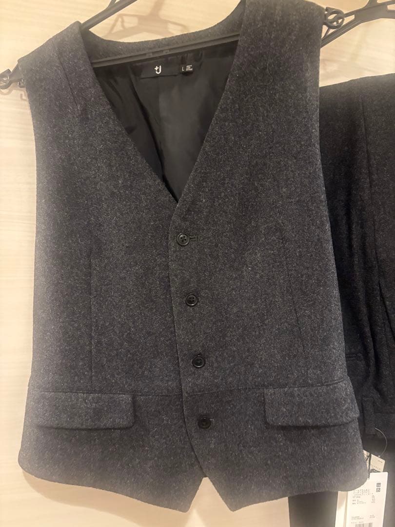 UNIQLO ＋J　スーツ　3点　L グレー