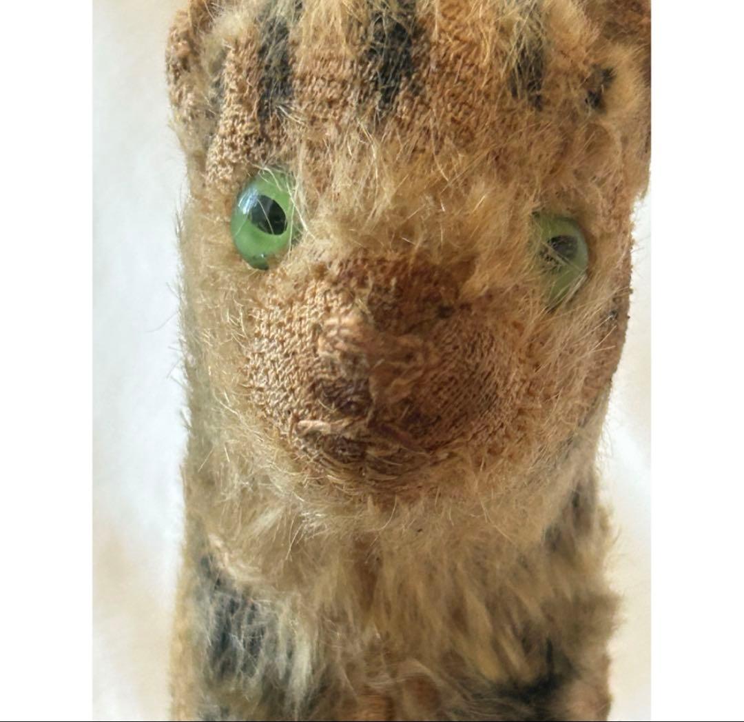 フランス蚤の市　ドイツアンティーク　Hermann製　小さな猫のぬいぐるみ