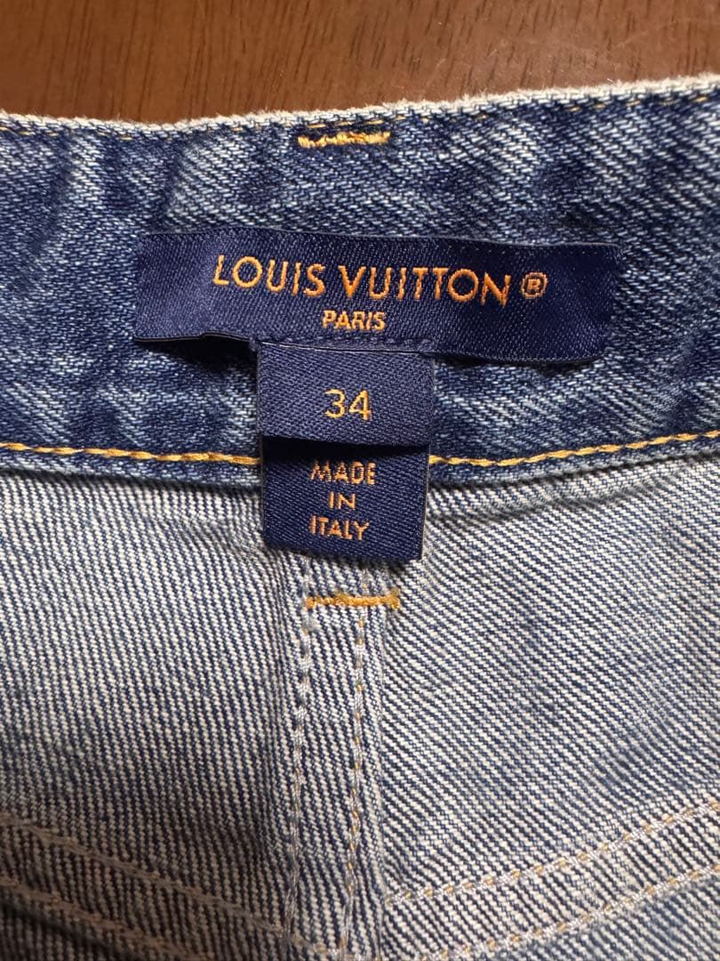 【美品】LOUIS VUITTON ルイヴィトン デニムショートパンツ 34