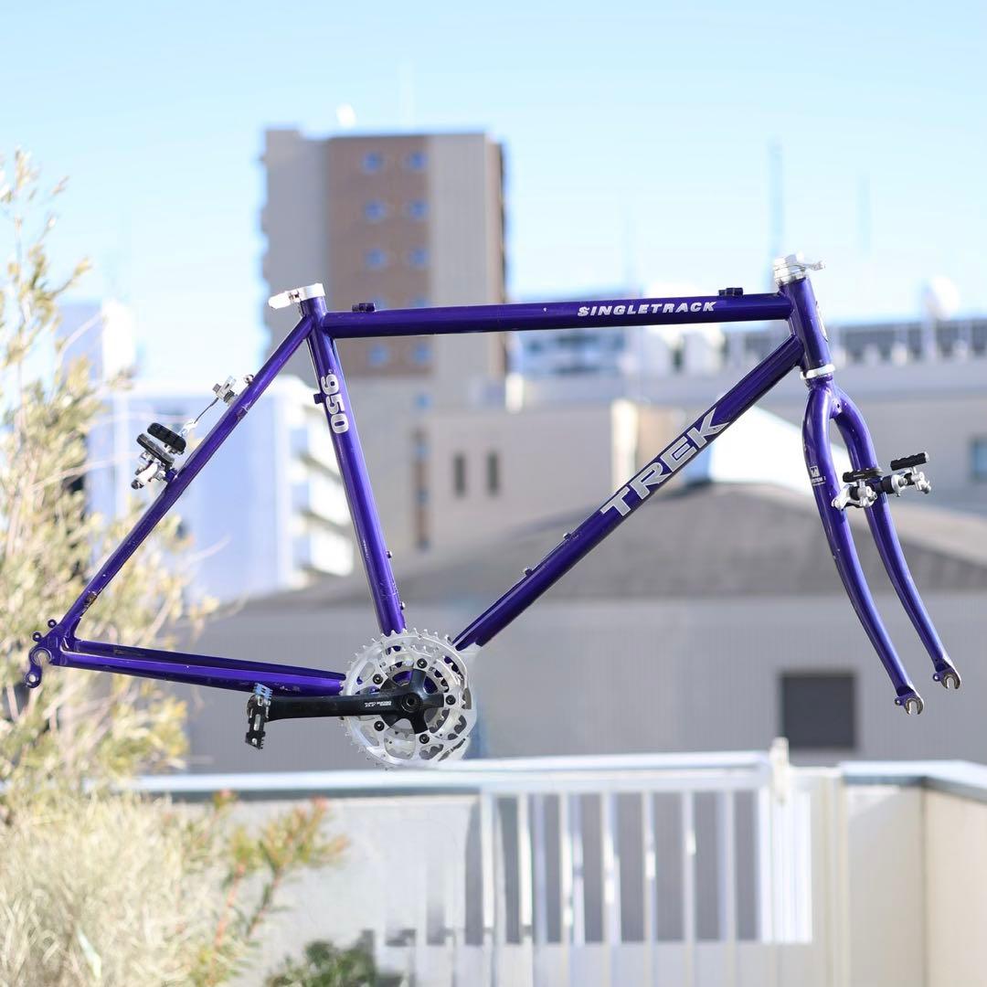 TREK SINGLETACK 950 old mtb フレーム ブルーラグ