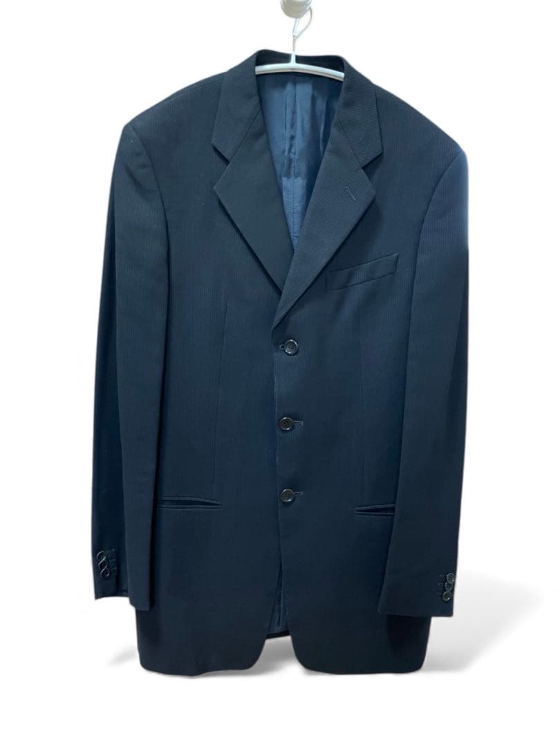 ARMANI アルマーニ　ブラック　ストライプ　スーツ　上下セットアップ