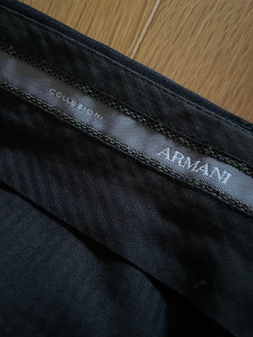 ARMANI アルマーニ　ブラック　ストライプ　スーツ　上下セットアップ