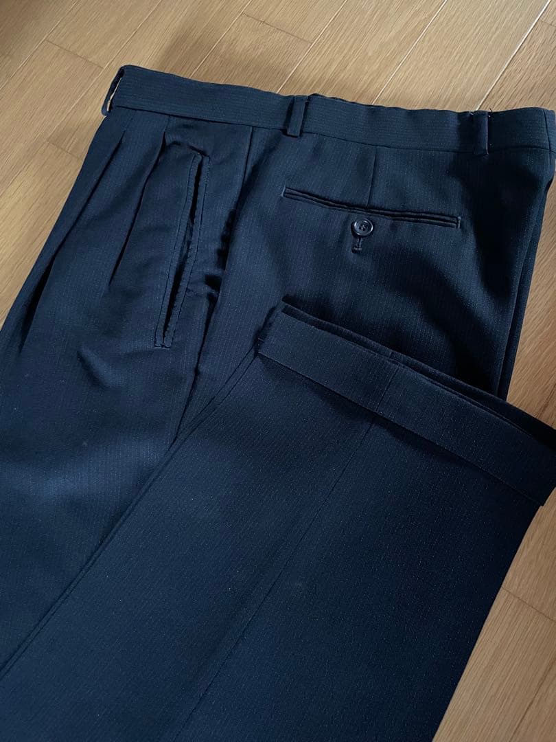 ARMANI アルマーニ　ブラック　ストライプ　スーツ　上下セットアップ