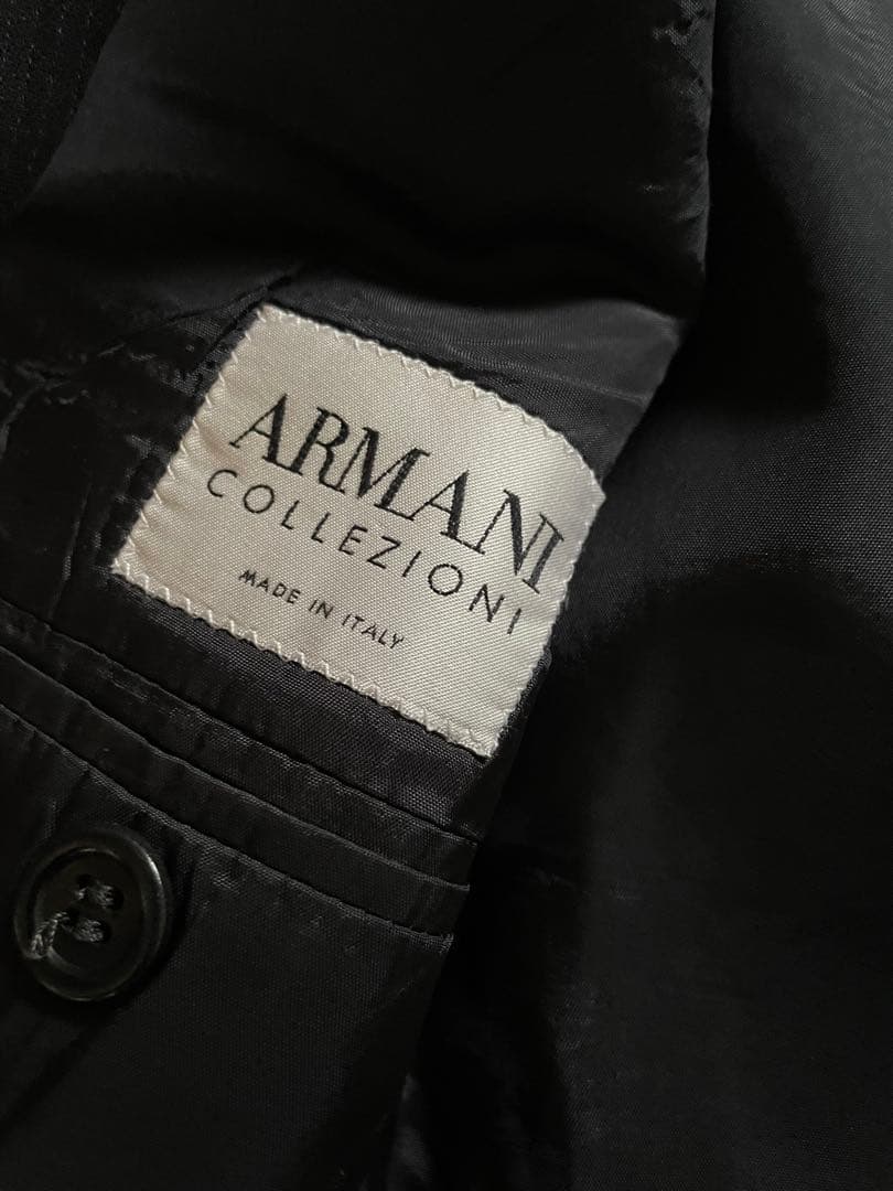 ARMANI アルマーニ　ブラック　ストライプ　スーツ　上下セットアップ