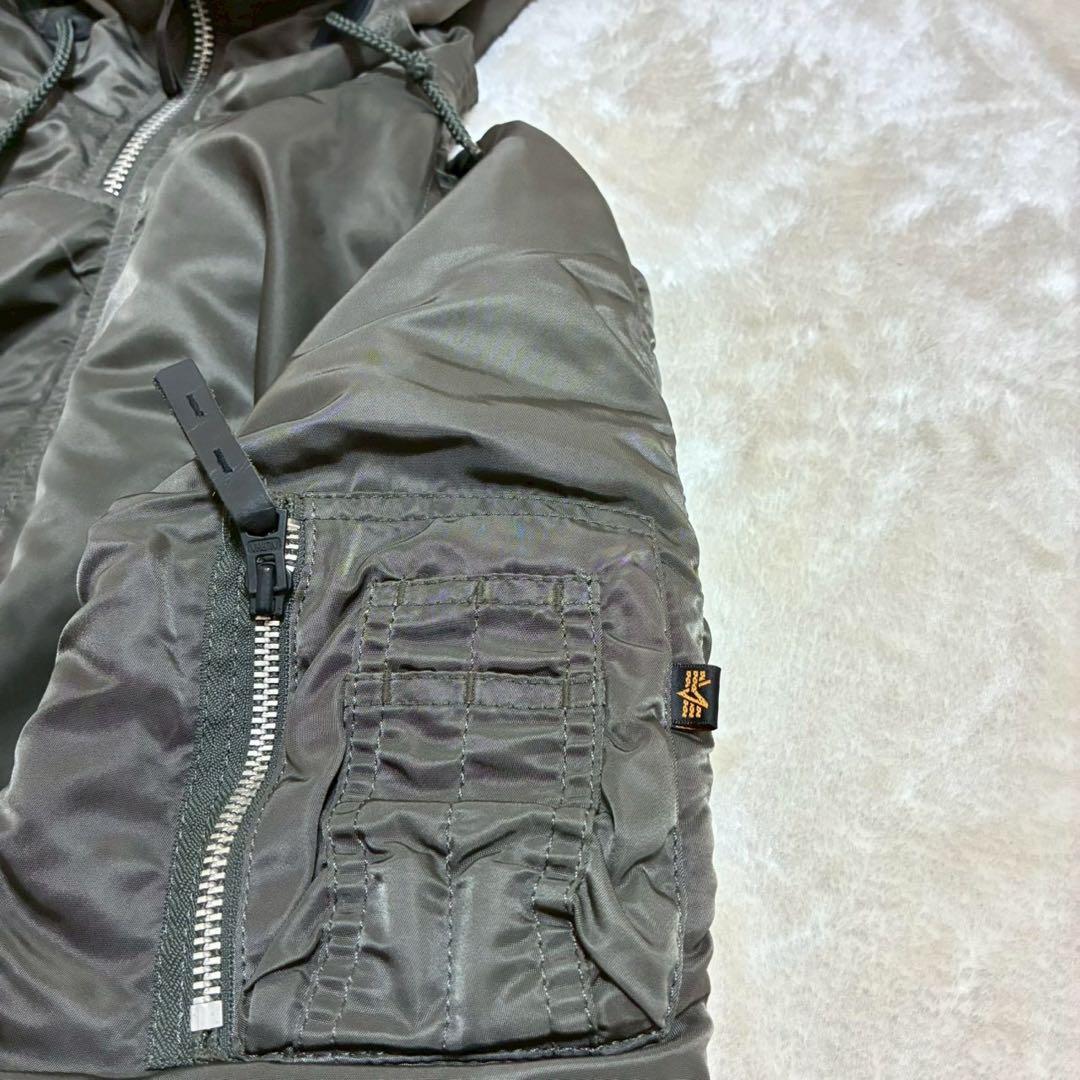 ALPHA INDUSTRIES N-3B フライトジャケット L カーキ