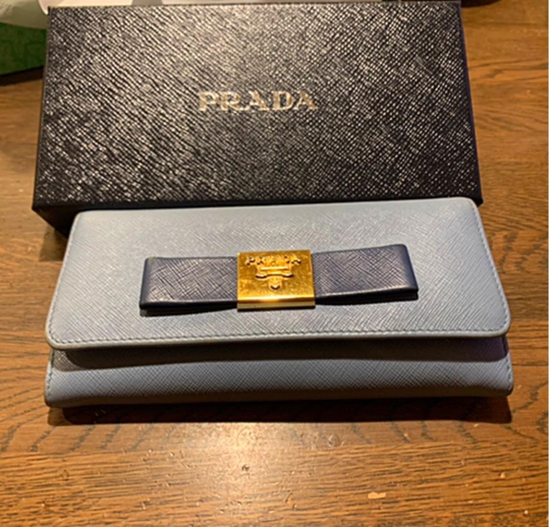 【PRADA】長財布(2AEE saffiano fiocco ) 日本限定色