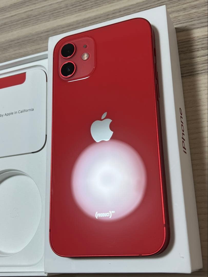 【美品】iPhone12 64GB レッド 箱あり 送料無料
