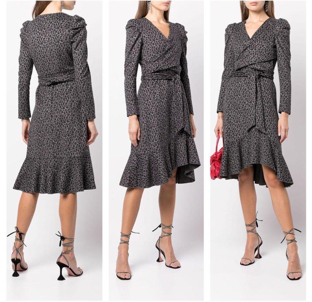 【DIANE von FURSTENBERG】レオパード ウール ワンピース☆