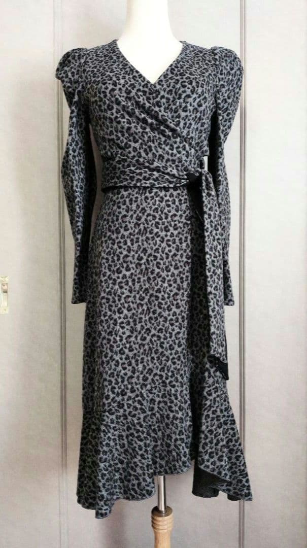 【DIANE von FURSTENBERG】レオパード ウール ワンピース☆