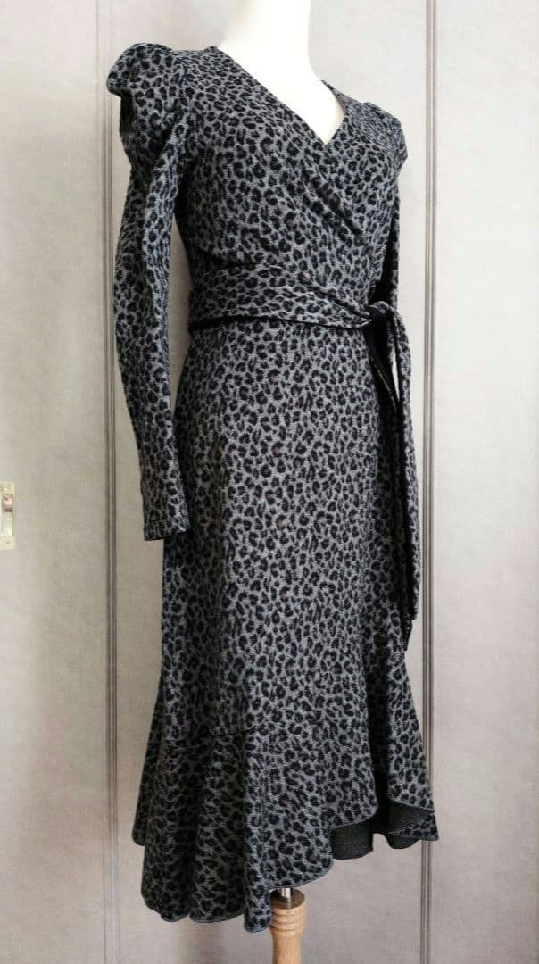 【DIANE von FURSTENBERG】レオパード ウール ワンピース☆