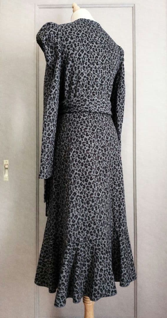 【DIANE von FURSTENBERG】レオパード ウール ワンピース☆