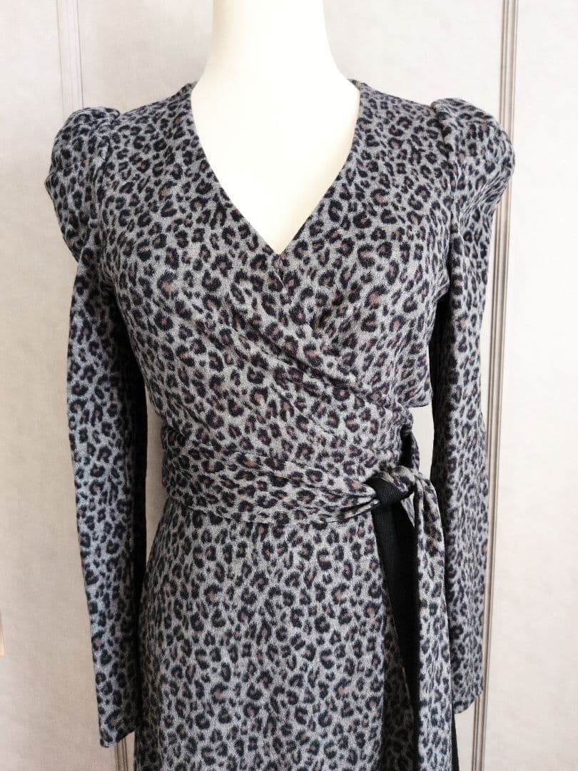 【DIANE von FURSTENBERG】レオパード ウール ワンピース☆