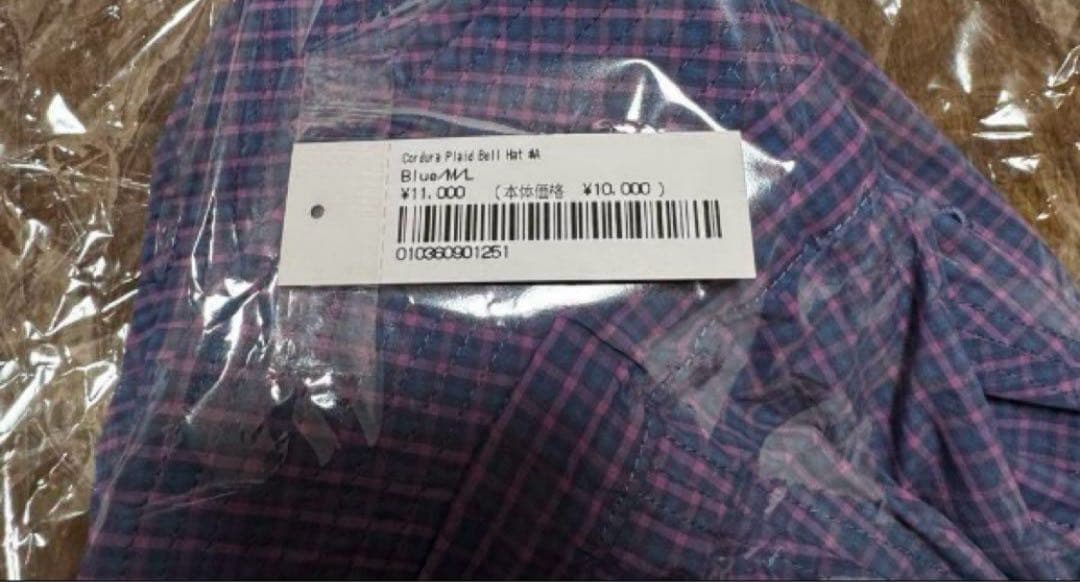 り*う様 Supreme Cordura® Plaid Bell Hat ブルー
