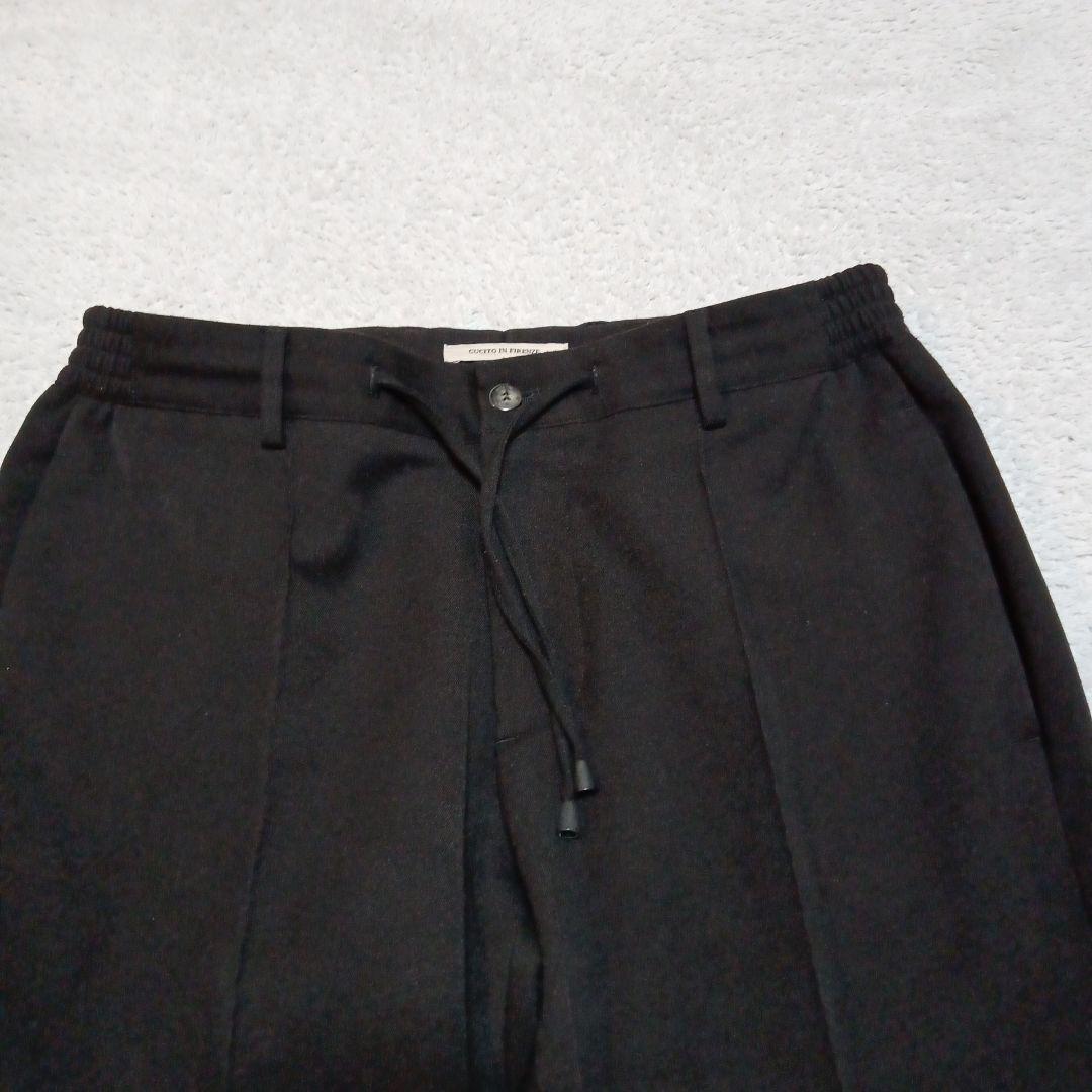 伊製 ジャブスアルキヴィオ 永久クリース スラックス イージーパンツ