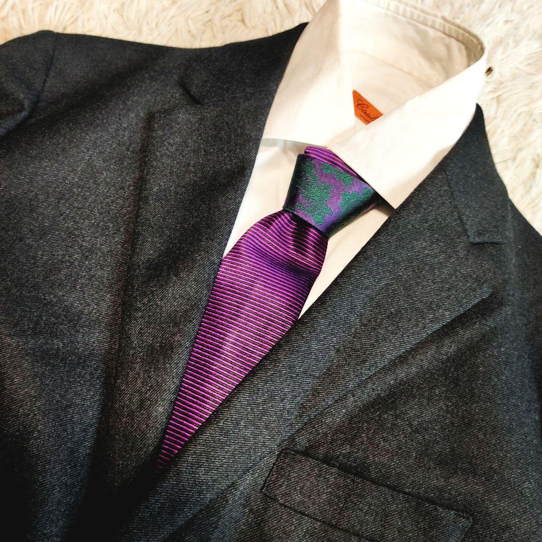 EDIFICE セットアップ スーツ ウール Super100 ダークグレー