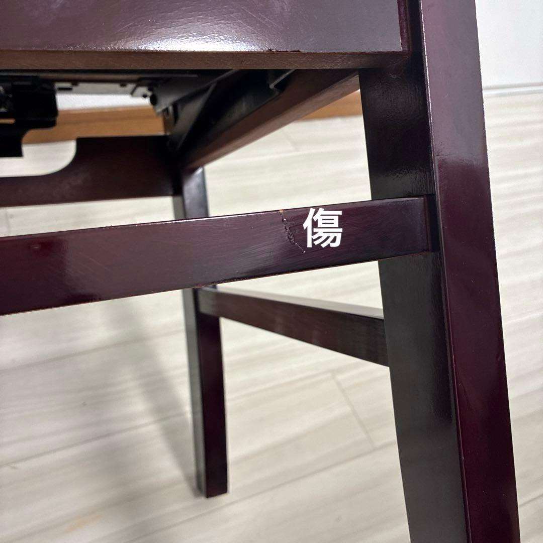【中古良品】ピアノ背付き椅子木目・座面張り替え済み（送料込）